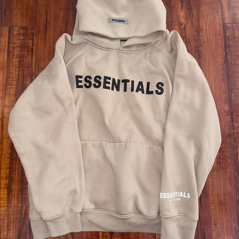 Essentials Tan Hoodie for Men
